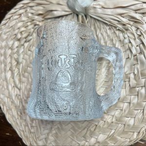 The Flintstones Treemendous Mug rocdonalds 1993 McDonald’s clear frosted mug